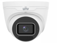 Uniview 5MP HD LightHunter IR fixed eyeball network camera with black housing and adjustable lens for clear surveillance.