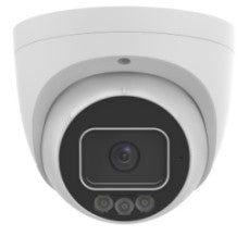 Galaxy 5MP AI IR fixed IP camera with night vision and weatherproof design, featuring a sleek black exterior and lens setup.