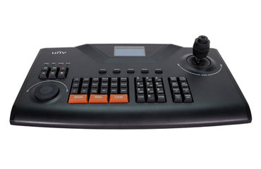 Uniview PTZ joystick keyboard KB-1100-N with control buttons and ergonomic design for surveillance camera operation