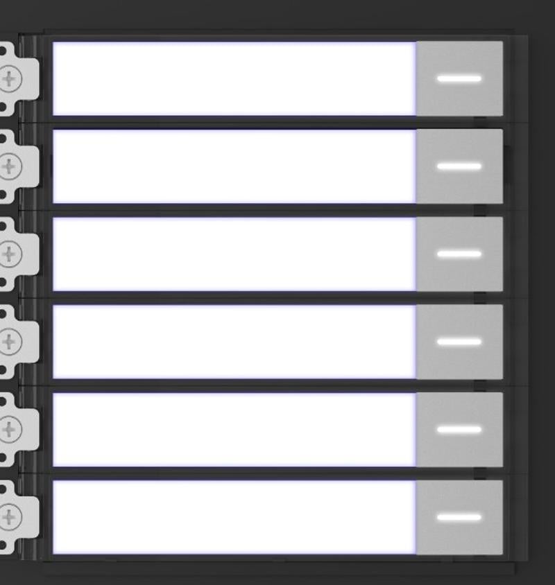 Galaxy Security Intercom name tag module with sleek design and clear labeling, shown in the KK.jpg image.