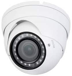 2MP HD-CVI IR eyeball security camera with night vision, black housing, and dome design for indoor surveillance.