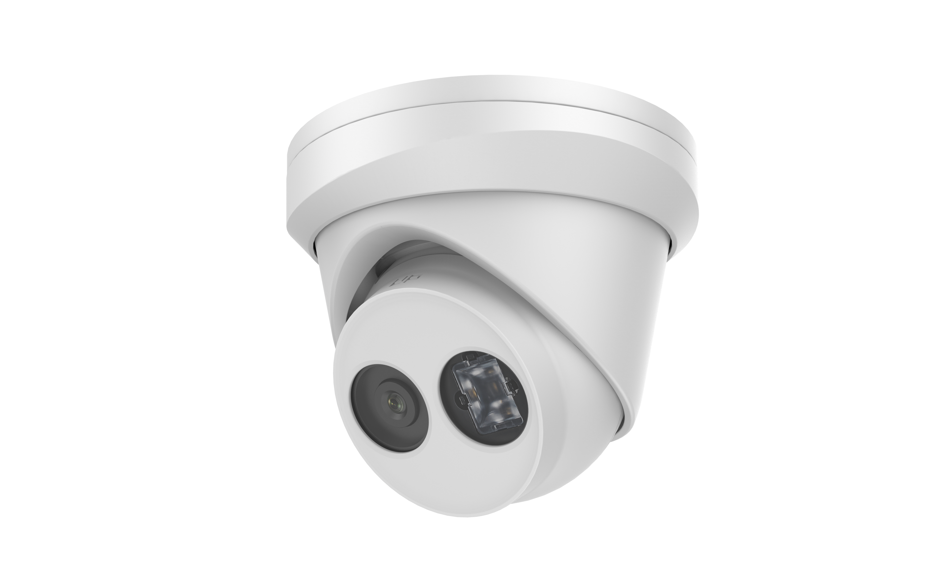 4MP turret IP camera with Acusense technology, featuring a sleek design and lens suitable for security surveillance.