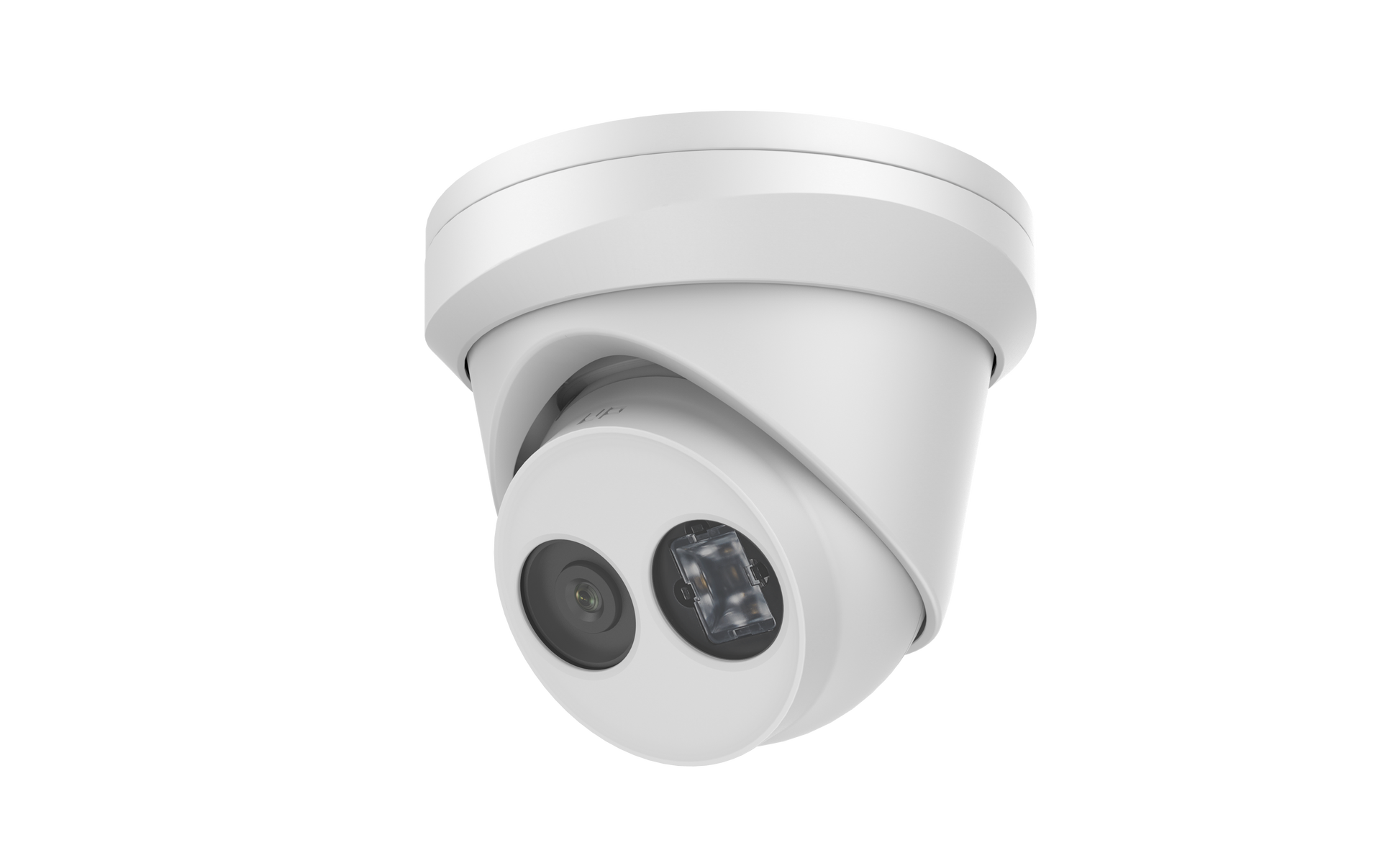 Galaxy Platinum AI 4MP IR fixed IP turret camera with night vision, black housing, and outdoor security design.