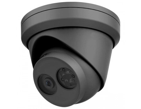 Galaxy Platinum AI 8MP IR fixed IP turret camera with black exterior, designed for high-resolution security surveillance.