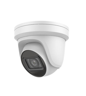 Galaxy Platinum AI 8MP IR motorized turret IP camera with varifocal lens and night vision, designed for surveillance.