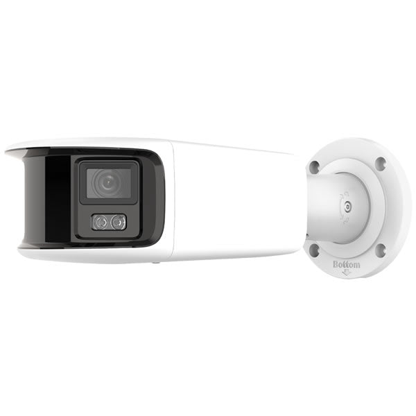 Galaxy Platinum AI 8MP color IP bullet security camera with white light, fixed lens, and durable design for surveillance.