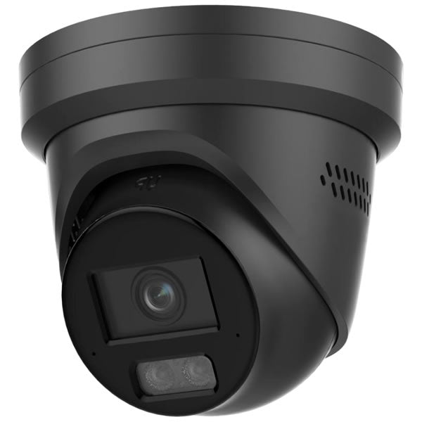 8MP AI-ISP ColorVu turret IP camera with hybrid lighting and smart features for enhanced security and surveillance.