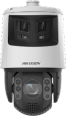 My Store 4MP + 6MP TandemVu PTZ IP camera with infrared, 32x zoom, and sleek black design for surveillance.