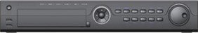 Galaxy Platinum 16-channel 32MP NVR with 4 SATA ports, showcasing the device with front and rear connections.