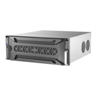 Galaxy Platinum 128-channel 12MP 24SATA 4U NVR from My Store, showing front view with multiple drive bays and control panel.