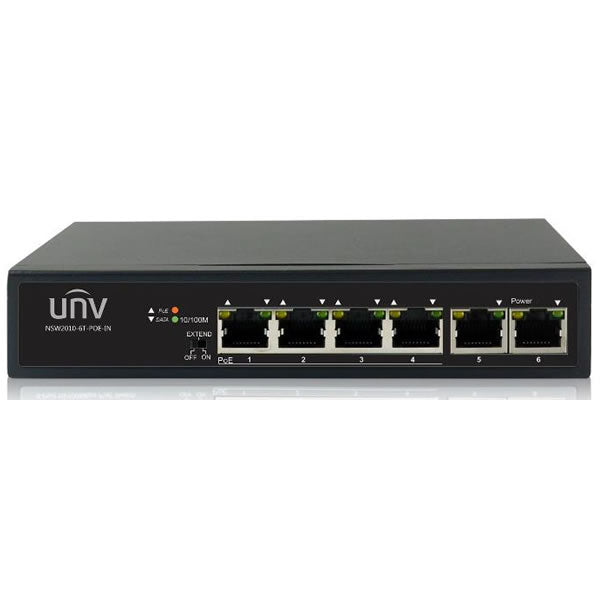 6 Ports (4 PoE) 10/100 Mbps Switch