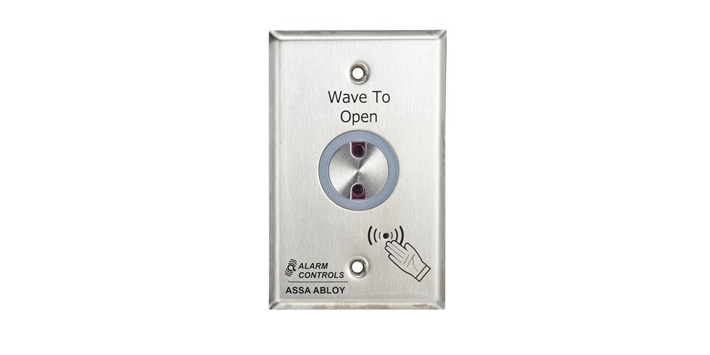 NTS-1 Exit sensor from My Store showing the sensor mounted on a wall with a clear view of the detection area.