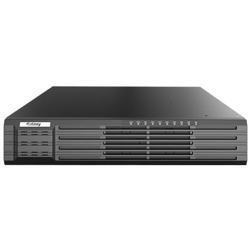 Galaxy 32CH 32MP 8x SATA NVR by My Store, front view of the network video recorder with multiple ports and control panel.