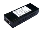 Uniview 60W POE Injector PSE with power and data ports, used for powering network devices via Ethernet connection.