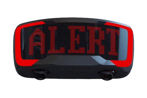 Galaxy Security ROSA™ 4.0 (AC) alert system icon showing alert notification on a digital screen.