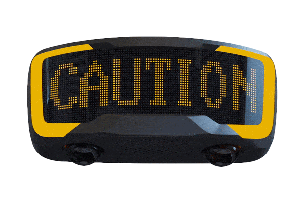 Galaxy Security ROSA™ 4.0 (AC) alarm system with caution label, featuring a sleek design and clear safety warning on the device.
