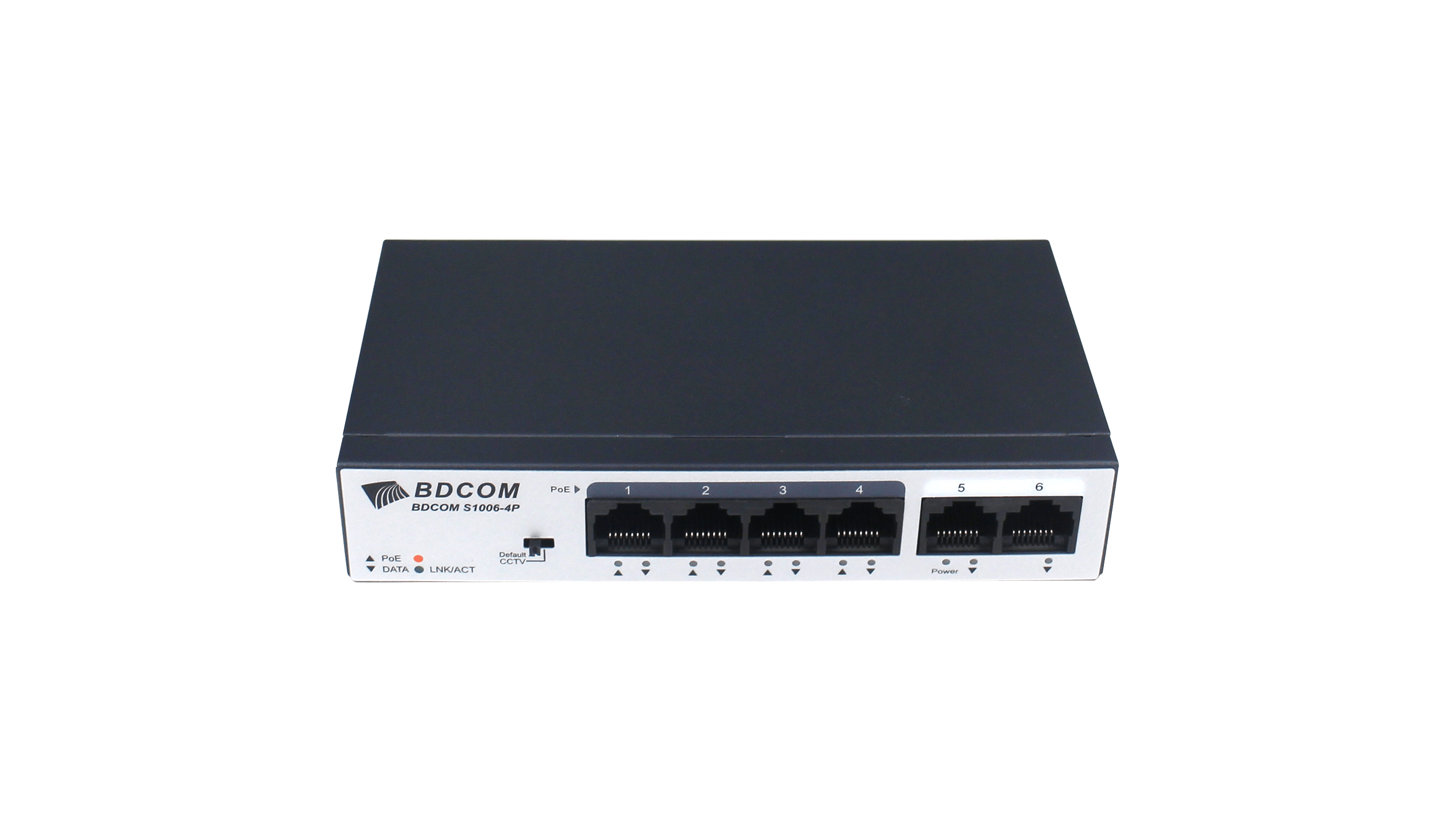 BDCOM 4-Port 10/100M PoE+ 2-Port 10/100M RJ45 Unmanaged PoE Switch