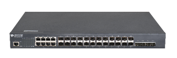 My Store BDCOM 16-Port Gigabit SFP and 8-Port RJ45/SFP Combo Layer 3 Lite Managed Switch with cooling fan in 1U rack mount