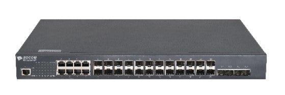 My Store BDCOM 16-port Gigabit SFP switch with 8 RJ45/SFP combo, 4 10G SFP+ ports, rack-mounted, cooling fan, 1U, AC-220V