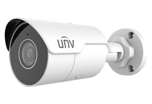 My Store NDAA Galaxy Pro Starlight 4K Mini Fixed Bullet AI Network Camera with built-in microphone, captures human and vehicle images.