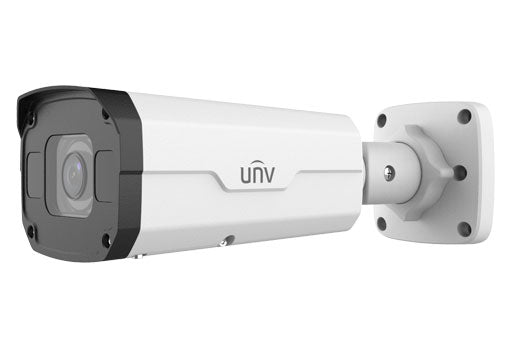 Galaxy Pro Starlight 8MP motorized varifocal IR bullet network camera with night vision and weatherproof housing.