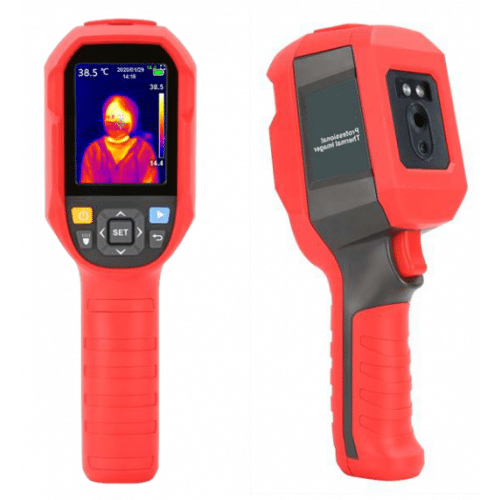 Hand Held Thermal Body Heat Temperature Detector with Camera, Hi Temp Alarm, LCD