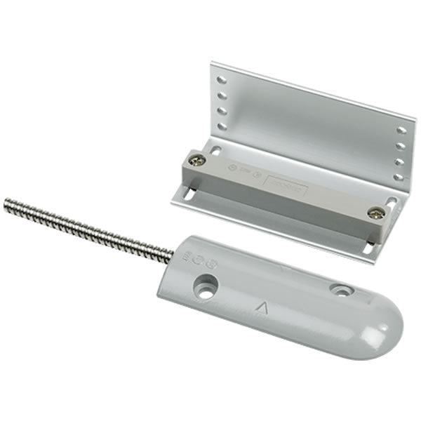 Metal overhead door contact sensor for security, installed on a door, designed by My Store for reliable door monitoring.
