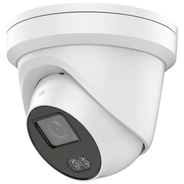 My Store Galaxy Platinum 4MP color day/night IP turret camera with 2.8mm lens and built-in microphone, showing front view