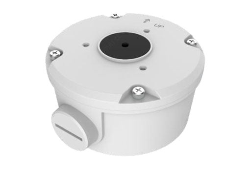 Uniview TR-JB05-B-IN and TR-JB-B-IN metal junction boxes with cable entries for security camera installations