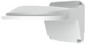 Wall mount bracket for IPC3224SS-ADF28K-I1 security camera, compatible with TR-JB07, shown in black metal with mounting holes