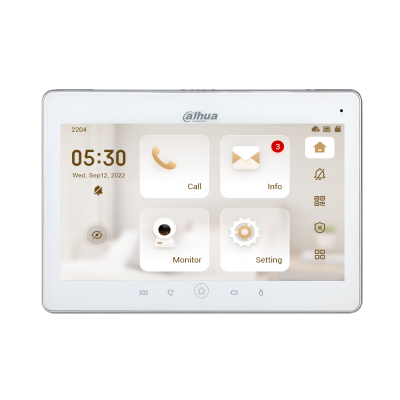 My Store Galaxy Hunter Serie 10" IP and Wi-Fi indoor monitor with a sleek display and modern design, showing the front view.