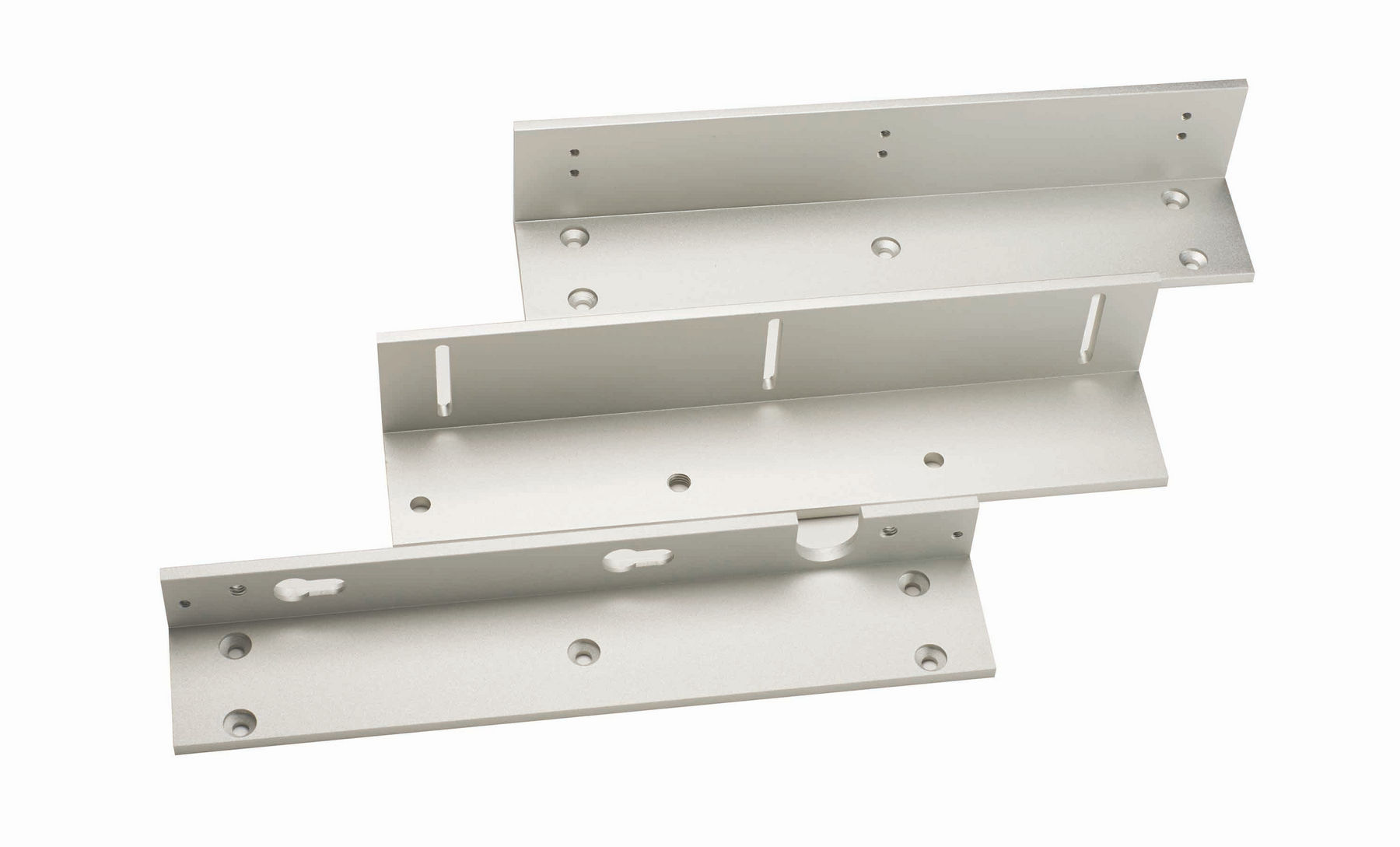 Alarm Controls 3-piece Z bracket set for 600 lbs capacity, durable metal brackets for secure mounting and support.