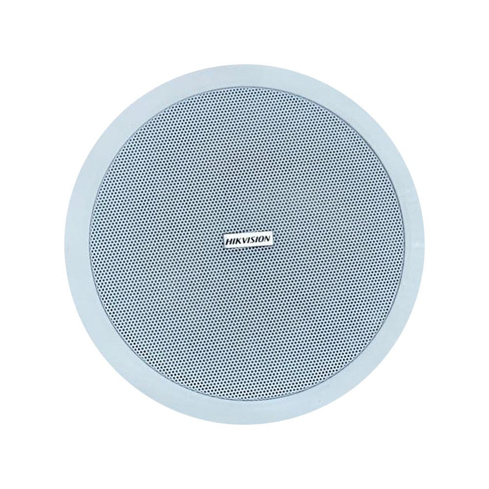 Galaxy Security Hikvision Audio Device DS-QAE0215G1-V with microphone and control panel, mounted on a wall for security audio monitoring.