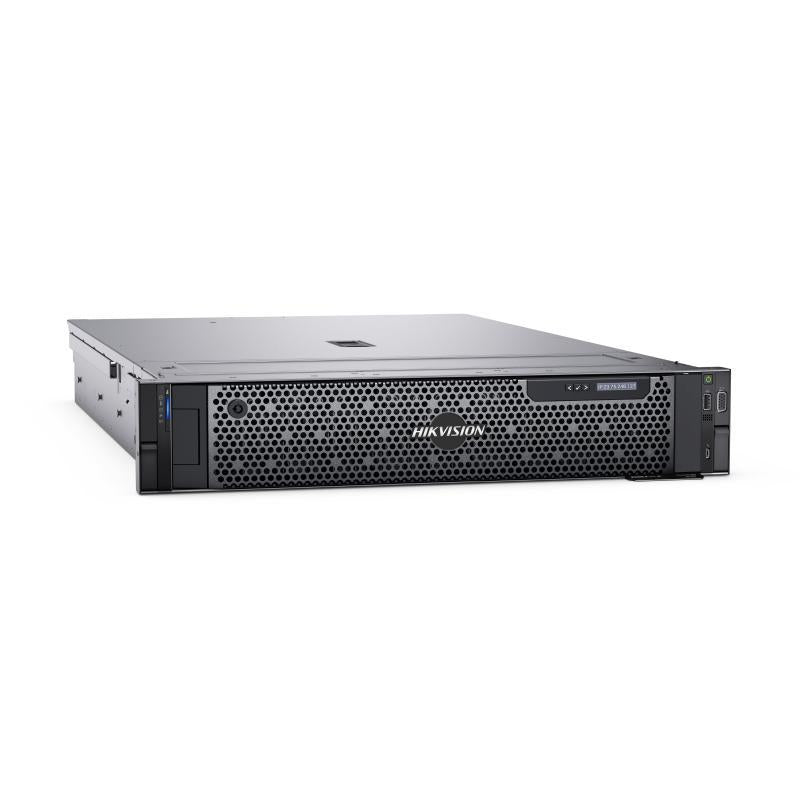 Hikvision DS-VD22D-D/HW2 security server with Galaxy Security branding, featuring a sleek black design and multiple ports on the front.