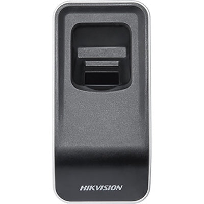 Galaxy Security Hikvision DS-K1F820-F access control device mounted on a wall with keypad and card reader for secure entry.