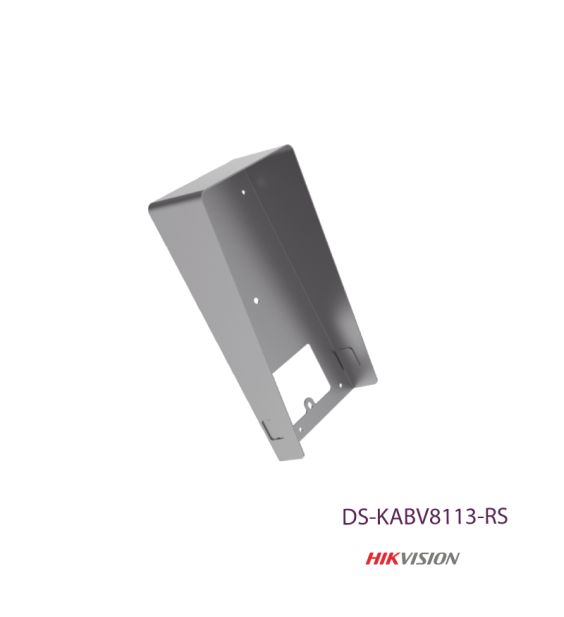 Hikvision DS-KABV8113-RS surface mounting bracket for security cameras, shown with mounting hardware and wall attachment details.