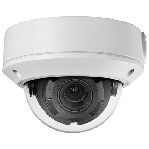 Galaxy Platinum 4MP IR motorized varifocal dome camera with 2.8-12mm lens, used for security and surveillance.