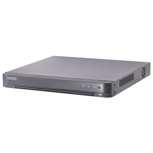 Galaxy Platinum 8-channel HD-TVI 4K DVR with H.265+ compression, featuring pentaplex recording and multiple camera inputs.