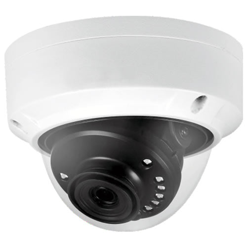 5MP IR mini dome network camera with 2.8mm lens, black security camera for indoor surveillance by My Store.