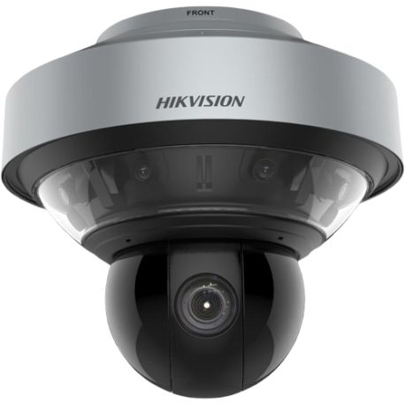 Hikvision 4MP PTZ IP camera with rugged housing, outdoor security camera with pan-tilt-zoom functionality by Galaxy Security