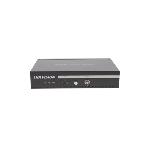 Hikvision DS-6901UDI(C) video decoder by Galaxy Security showing multiple output ports and control interface.