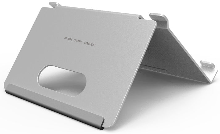 Hikvision DS-KABH8350-T mounting bracket for security cameras, shown in a sleek metal design with mounting hardware attached.