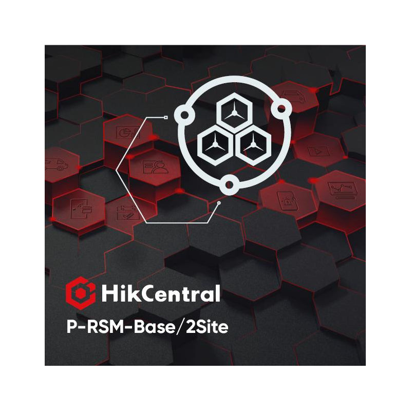 Hikvision HikCentral-P-RSM-Base security software license for Galaxy Security, used for remote site management.