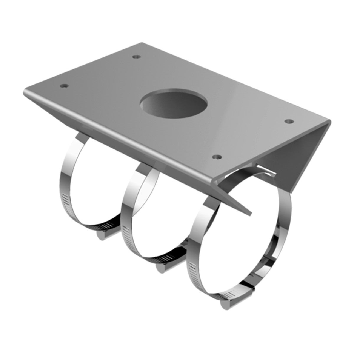 Hikvision DS-1684ZJ-P mounting bracket for panoramic and speed dome cameras, designed for secure pole installation.