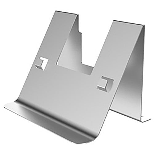Desk stand for Hikvision KH63/83 series indoor station, black plastic mount for tabletop use.
