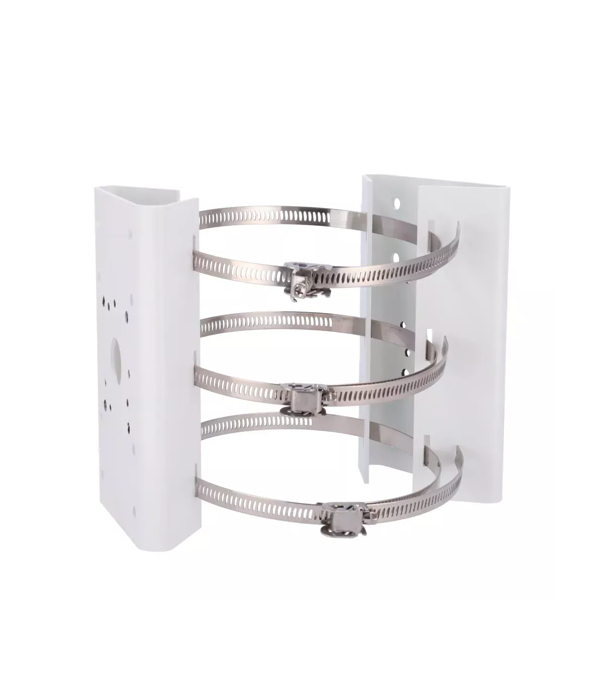 Galaxy Security Hikvision Radar Device DS-PRB-2200 mounted on a horizontal pole with bracket for outdoor security detection.
