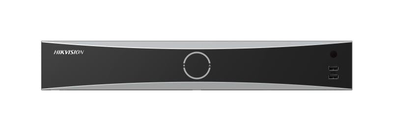 Galaxy Security 16-channel 4K Deep Learning NVR with multiple network ports and sleek black design for high-quality surveillance recording.