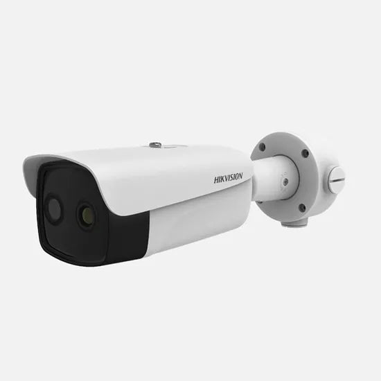 Hikvision DS-2TD2636B-15/P thermal IP camera by Galaxy Security for fever screening and human body temperature measurement.