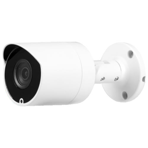 5MP IR mini bullet network camera with 3.6mm lens, black security camera for surveillance and high-quality video recording