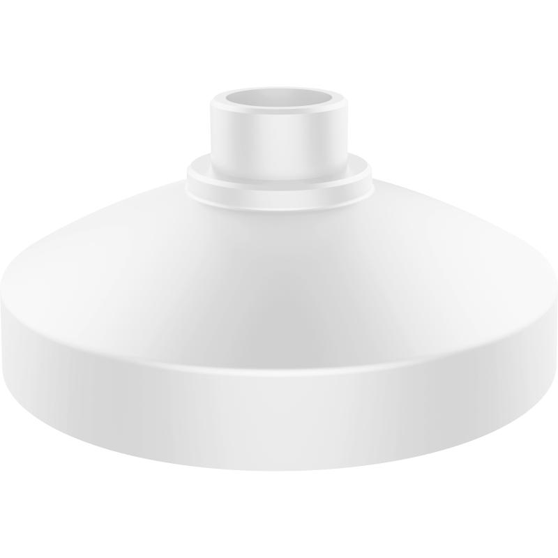 Galaxy Security Hikvision PC130 mounting bracket for security cameras, shown installed on a wall with mounting hardware visible.